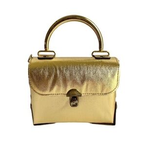 Vintage Gold Trunk Box Bag 60’s‎ Mini Purse